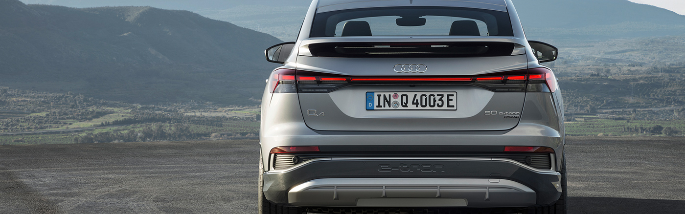 Q4 Sportback e-tron vue de derrière