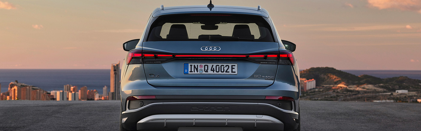 Audi Q4 e-tron vue de derrière