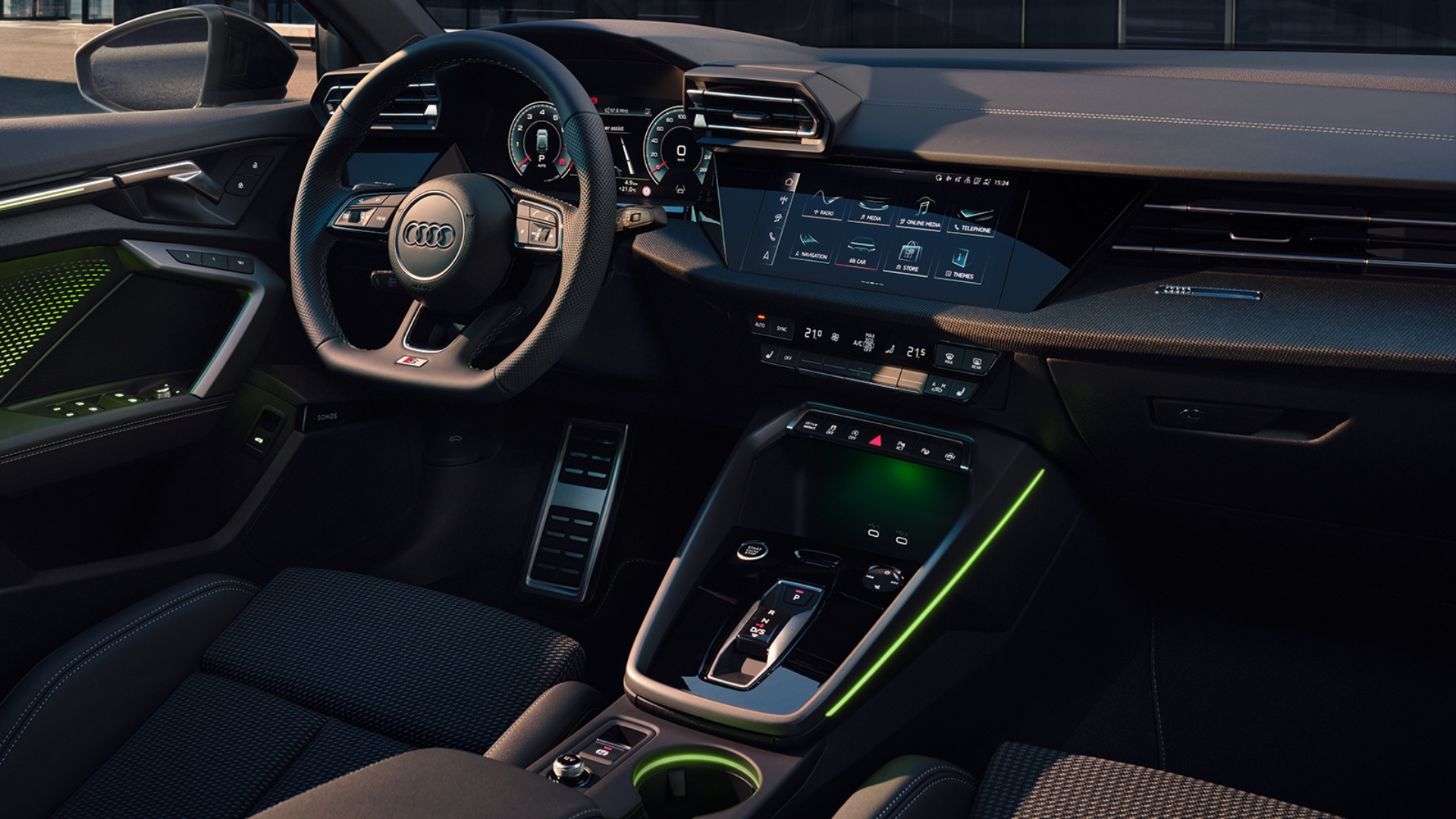 location Audi A3 intérieur de la voiture