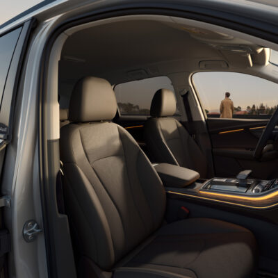 intérieur de la voiture location audi